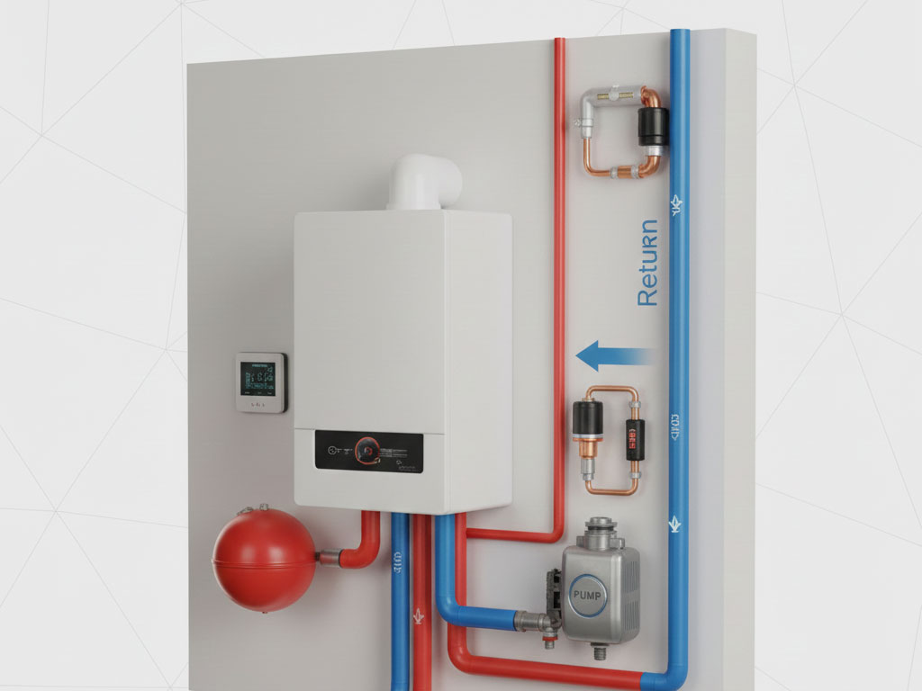 اجزای اصلی یک سیستم دیگ آب گرم و وظایف آن‌ها